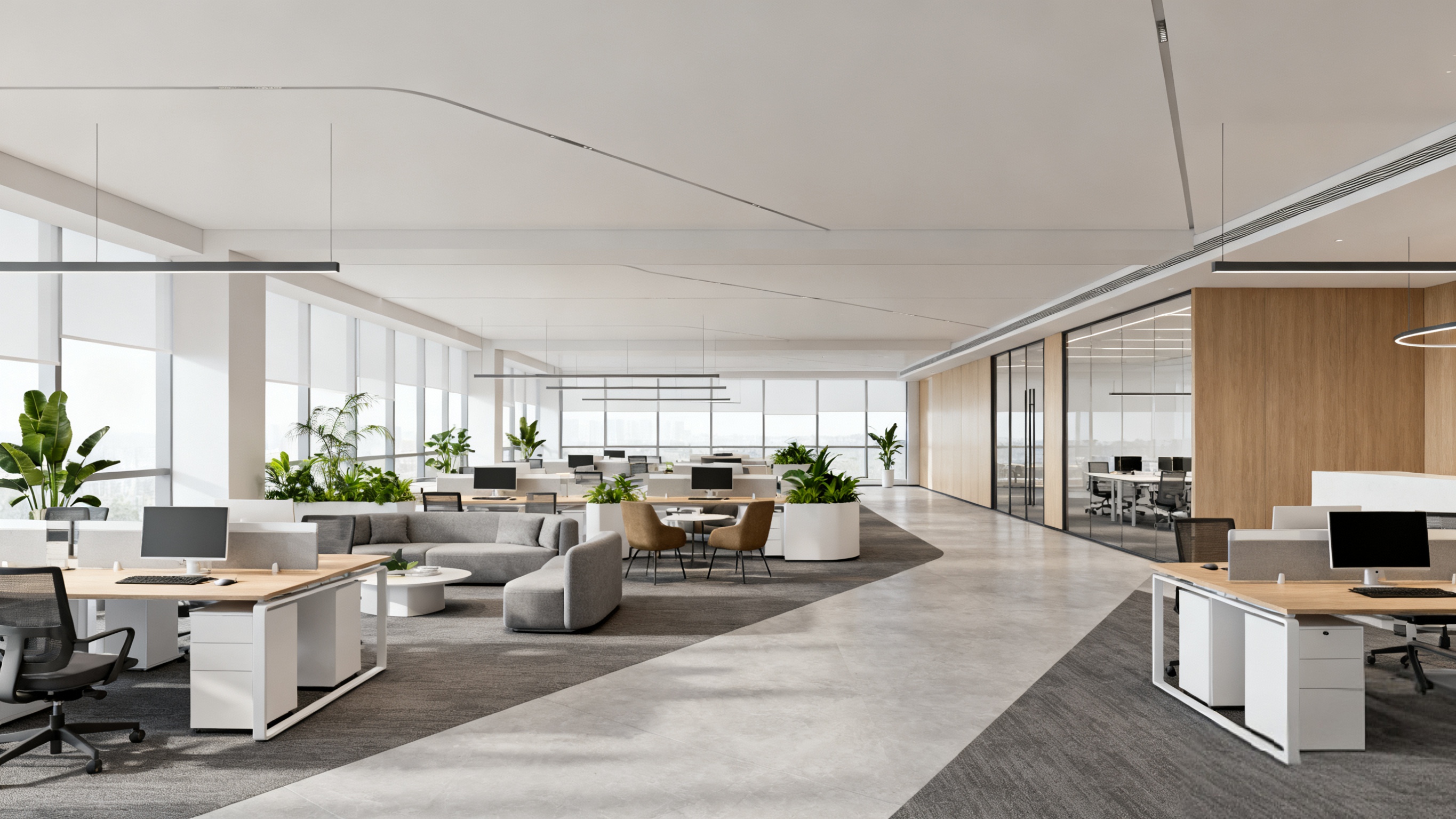 健康、協(xié)作、高效：現(xiàn)代大型辦公室設(shè)計(jì)的三大核心價(jià)值